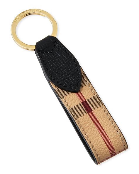 burberry keychain|Burberry leather keychain.